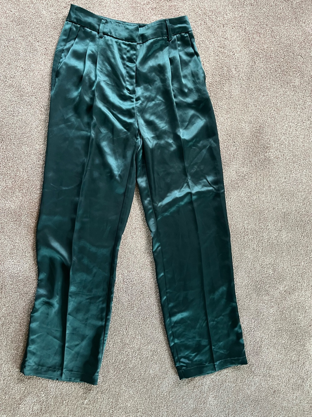 House of Harlow Green High-Rise Trousers